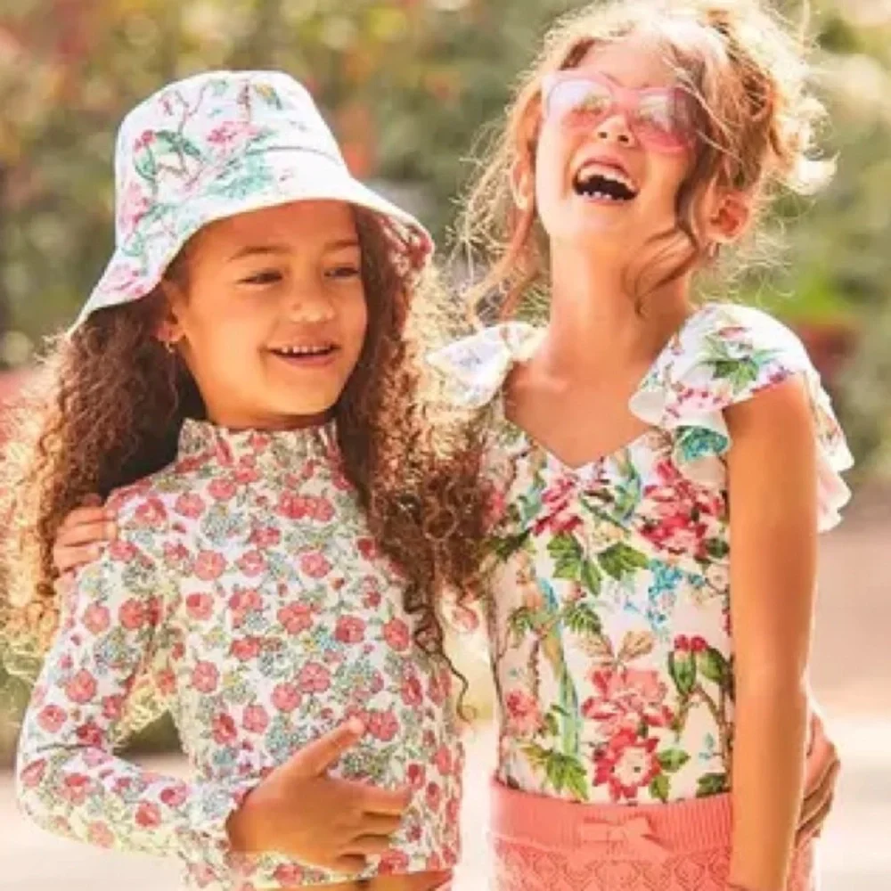 Janie and Jack Tropical Floral Bucket Hat